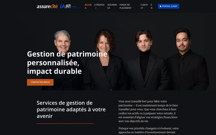 Site web Assure-Cite