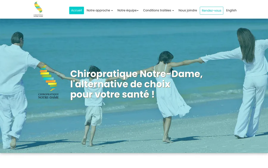 Site web Chiropratique Notre-Dame
