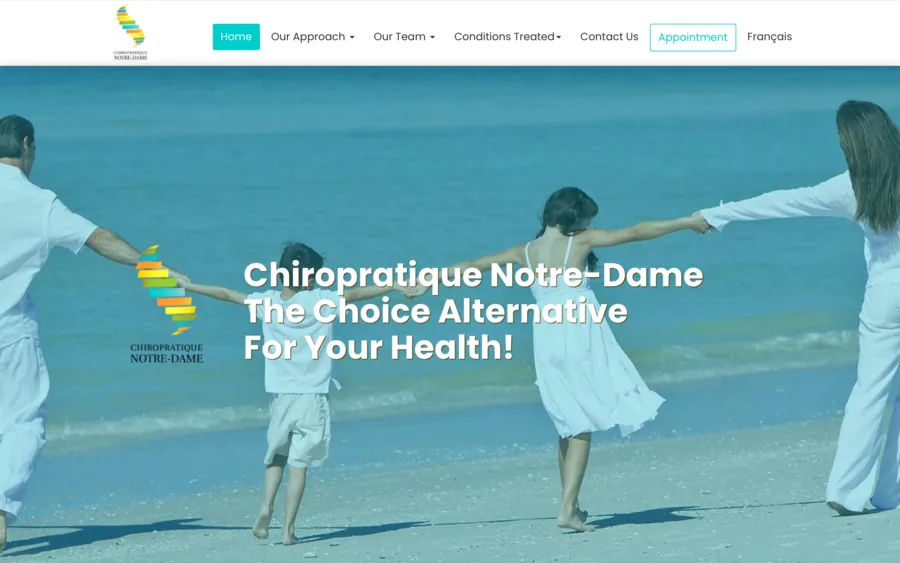 Chiropratique Notre-Dame website