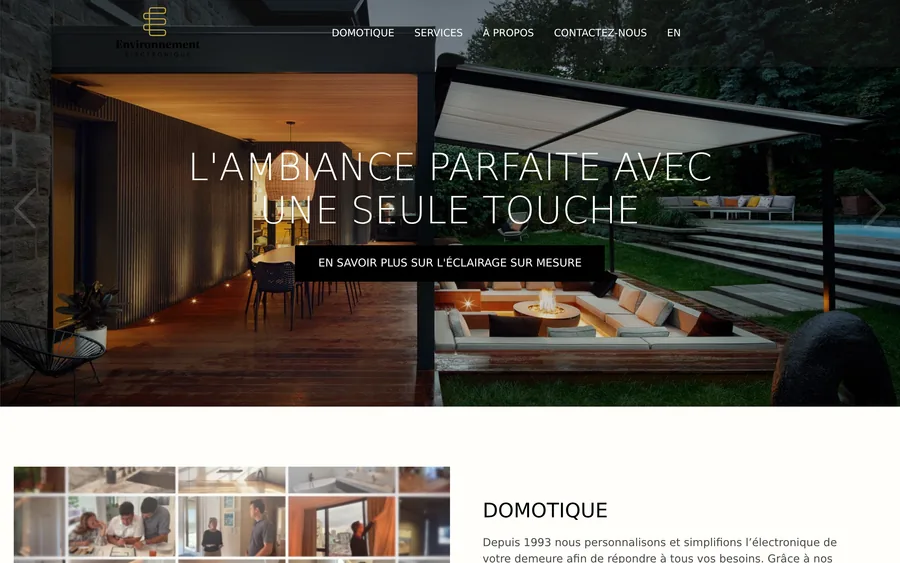 Site web Environnement Electronique
